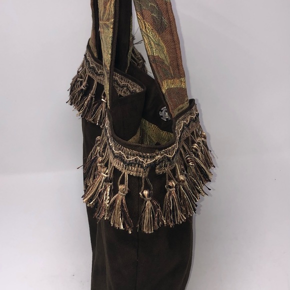 Handmade Chocolate Brown Suede Purse by Sally Sac - Picture 9 of 10